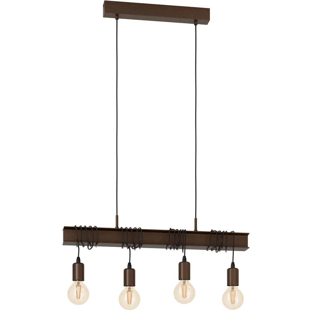 Townshed 4-Light Pendant Set - Antique Brown, Metal image