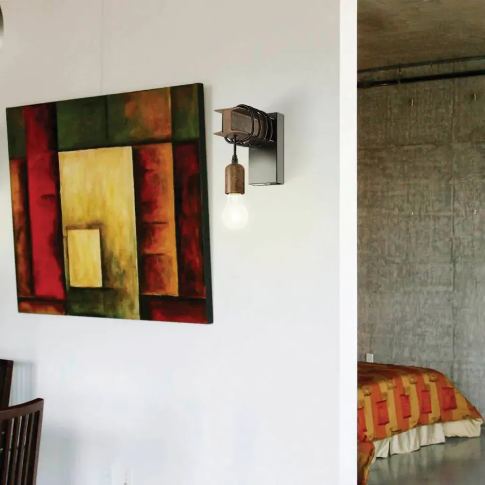 Townshend 4 Steel Wall Light - Black