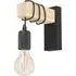Townshend Metal and Wood Wall Light - Black