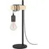 Townshend Single Light Industrial Table Lamp - Black, Wood