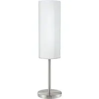 Troy 3 Table Lamp - White, Satin Glass