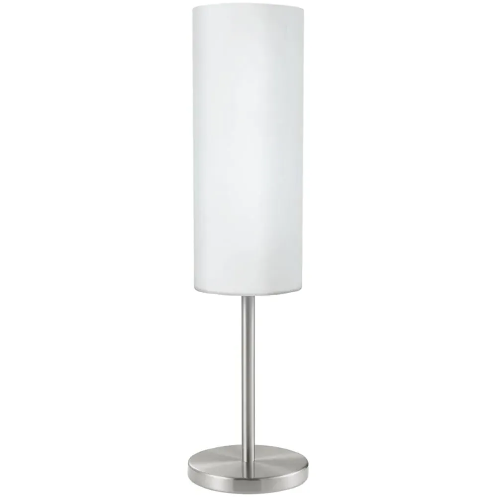 Troy 3 Table Lamp - White, Satin Glass image