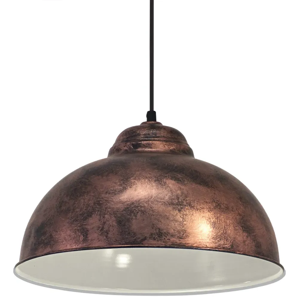 Truro 2 Round Pendant Light - Antique Copper, Steel