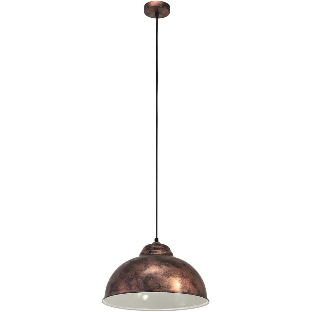 Truro 2 Round Pendant Light - Antique Copper, Steel image