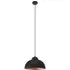 Truro2 Domed Pendant Light - Black, Steel
