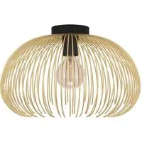 Venezuela Ceiling Light - Gold, Black Metal