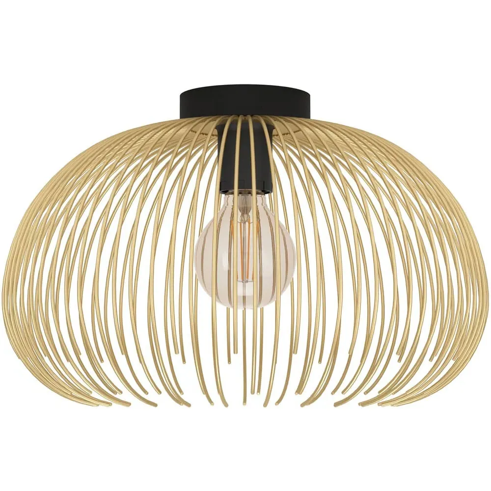 Venezuela Ceiling Light - Gold, Black Metal image