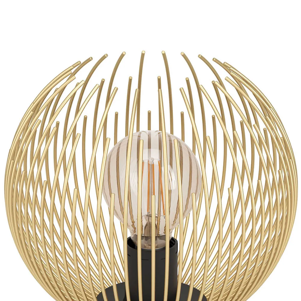 Venezuela Table Lamp - Gold, Black Metal