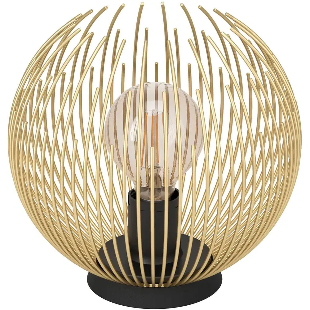 Venezuela Table Lamp - Gold, Black Metal image