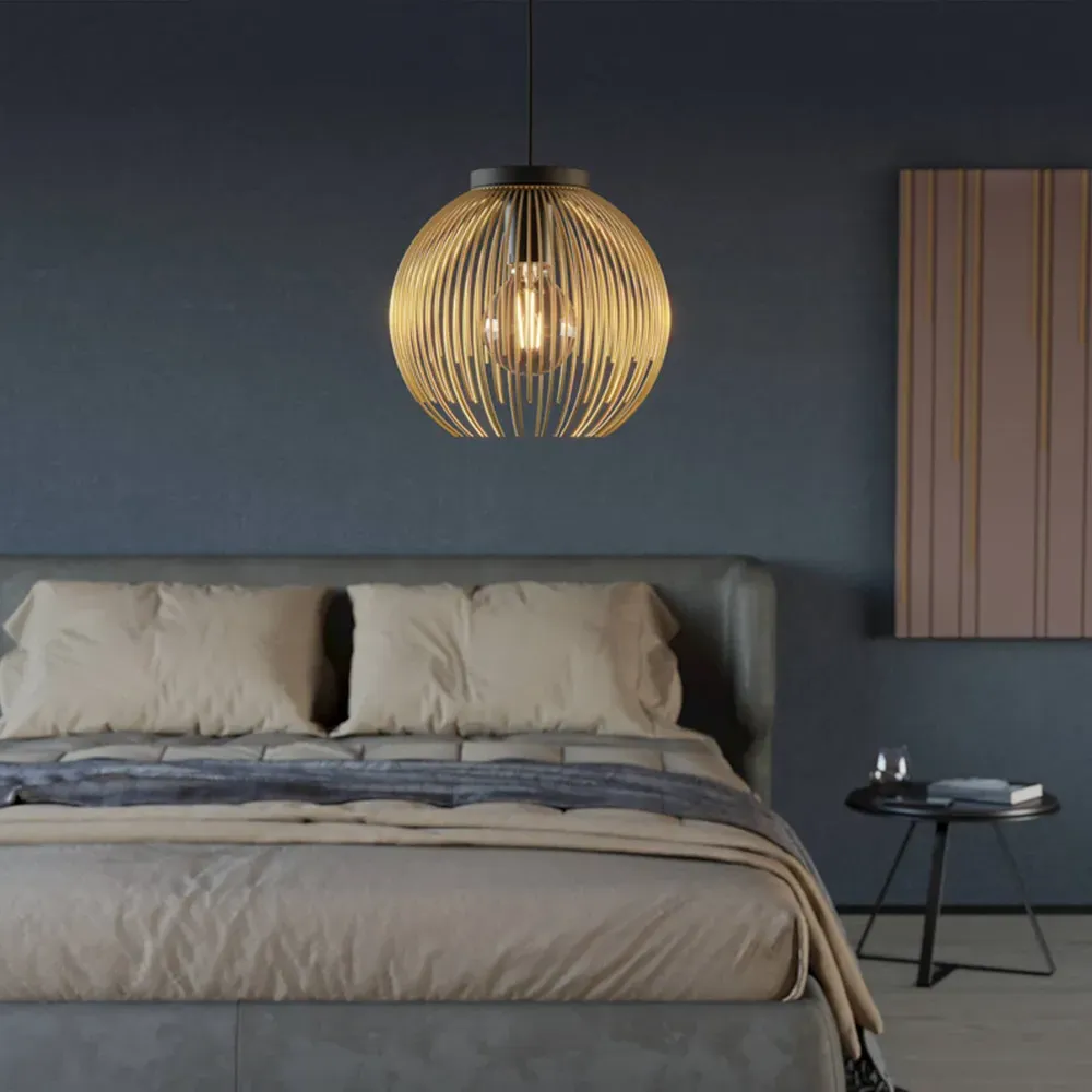 Venezuela Wire Pendant Light - Gold, Black