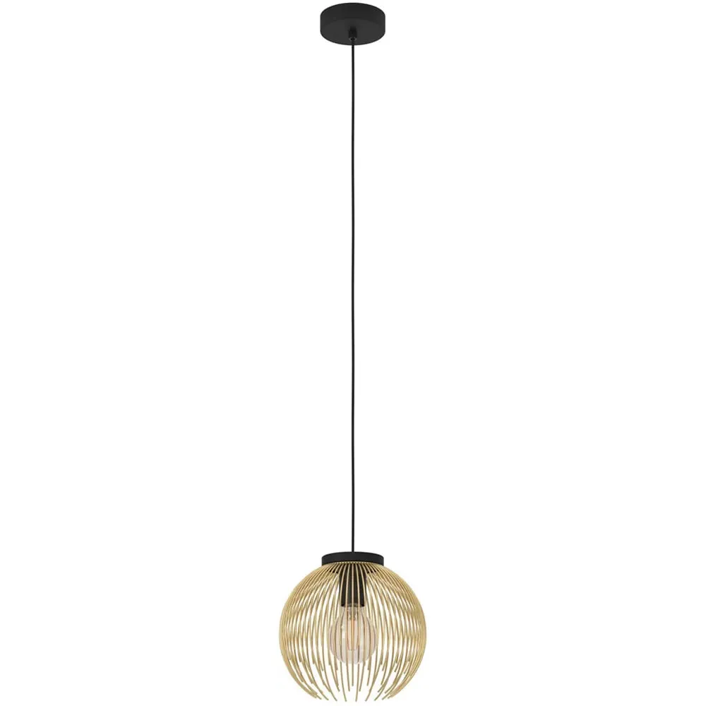 Venezuela Wire Pendant Light - Gold, Black