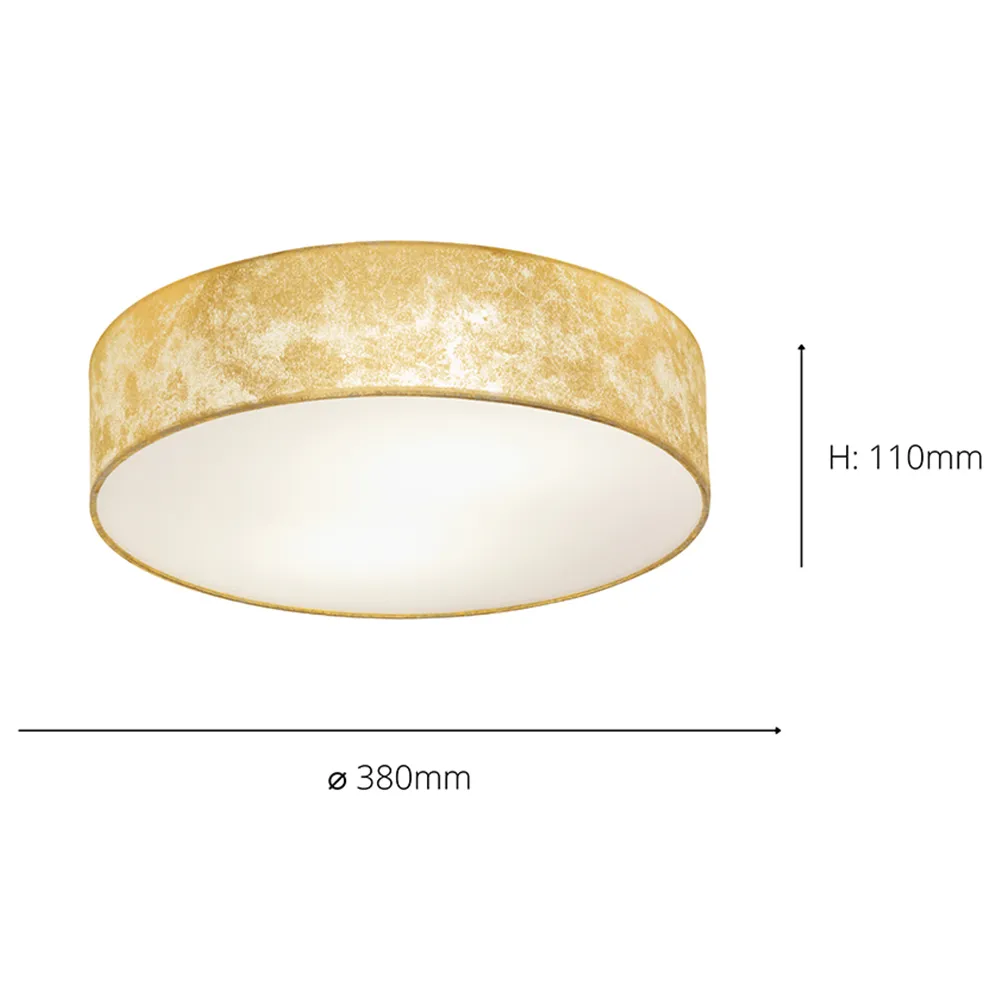 Viserbella Flush Ceiling Light - Gold