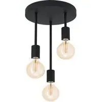 Wilmcote 3 Light Ceiling Light - Black