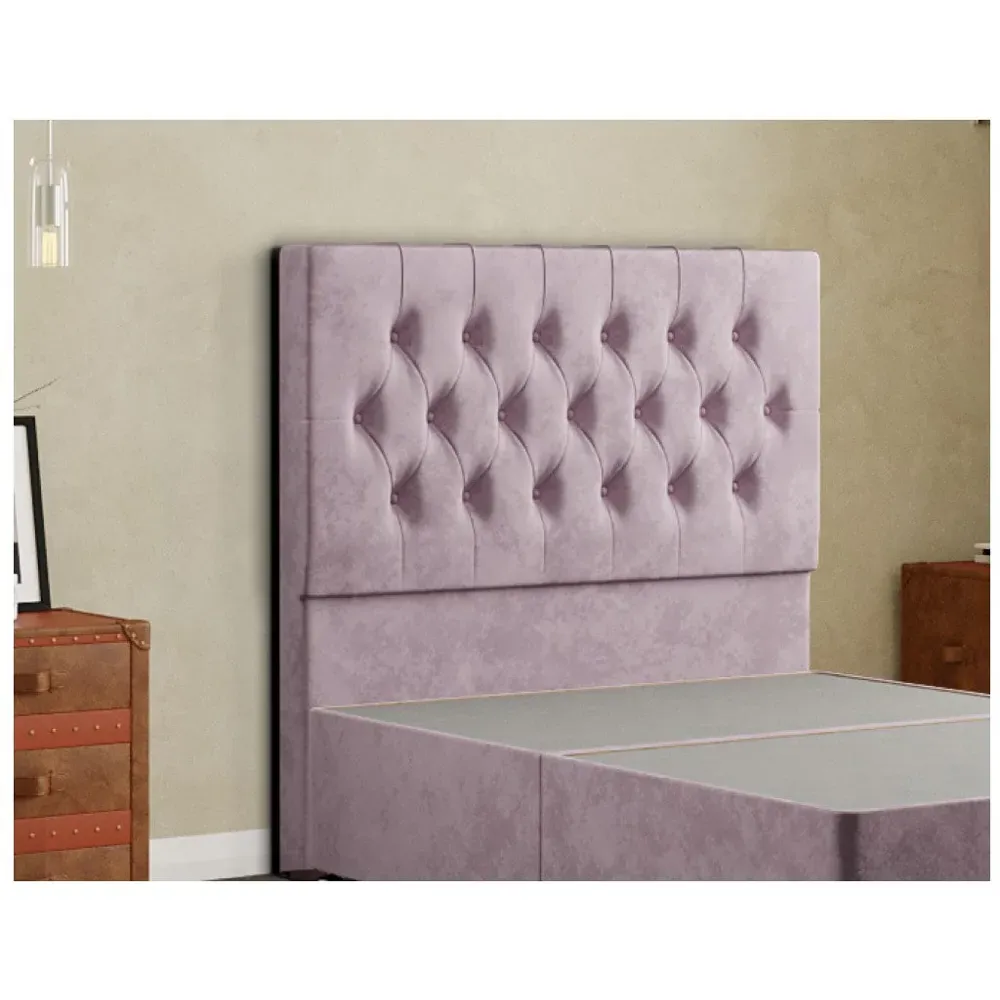 Belgrave Double Floor Standing Headboard - Blush, Plush