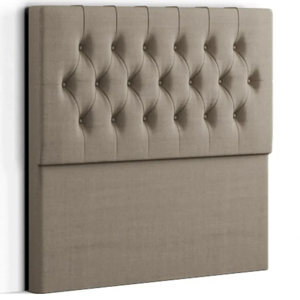 Belgrave Double Floor Standing Headboard - Cream, Linen