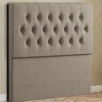 Belgrave Double Floor Standing Headboard - Cream, Linen
