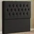 Belgrave King Size Floor Standing Headboard - Black, Linen