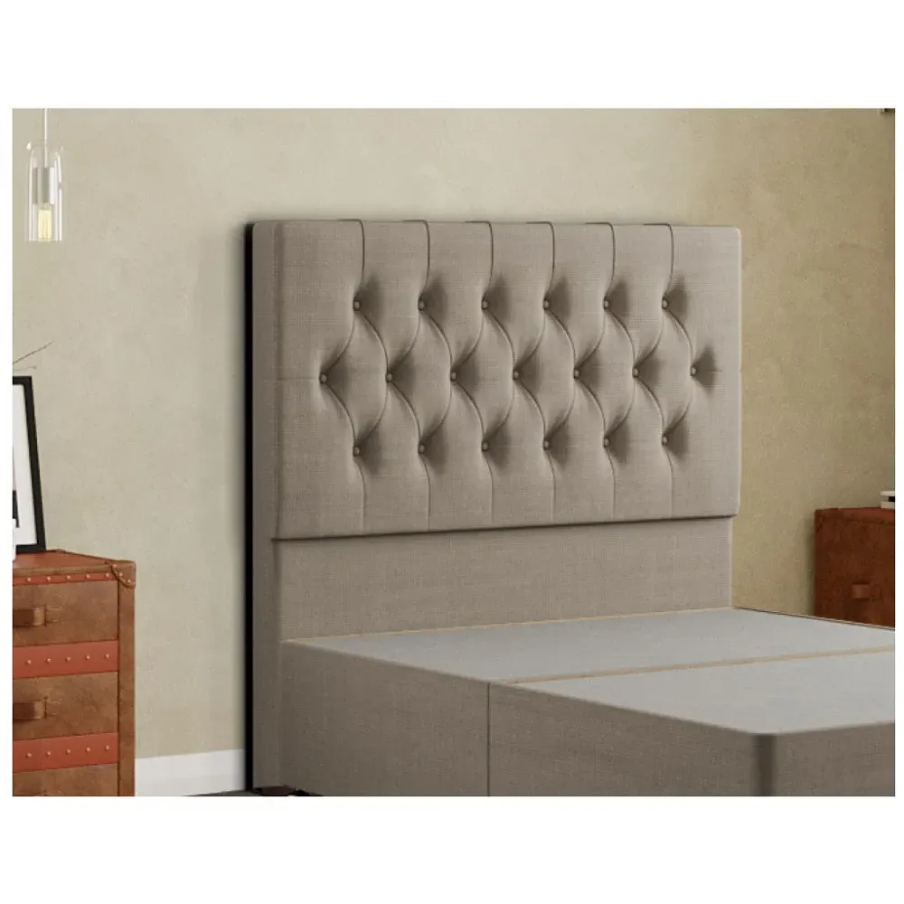 Belgrave Single Floor Standing Headboard - Cream, Linen