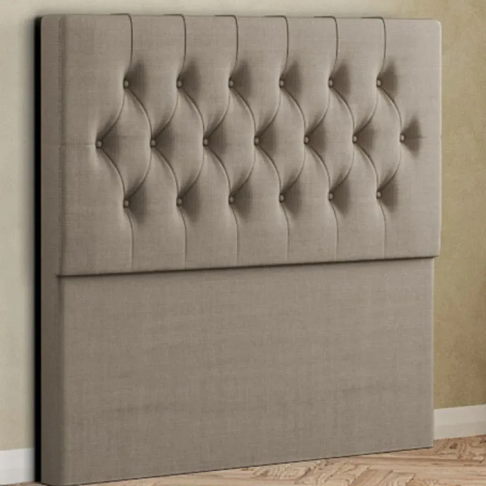 Belgrave Single Floor Standing Headboard - Cream, Linen