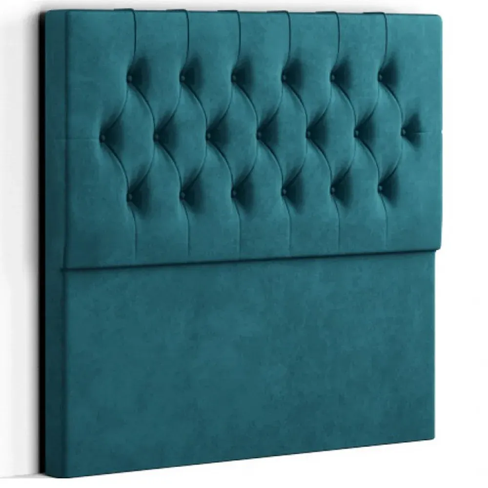 Belgrave Single Floor Standing Headboard - Green, Plush