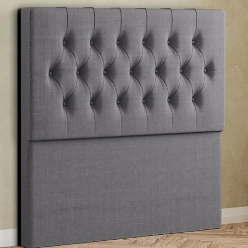 Belgrave Single Floor Standing Headboard - Grey, Linen