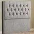 Belgrave Single Floor Standing Headboard - Silver, Plush