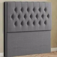 Belgrave Small Double Floor Standing Headboard - Grey, Linen