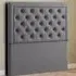 Castle Double Floor Standing Headboard - Grey, Linen