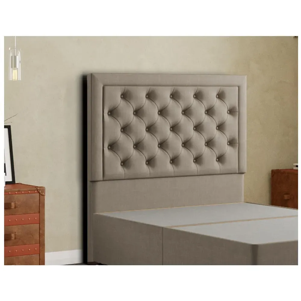 Castle Double Floor Standing Headboard - Mink