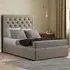 Castle Double Ottoman Bed with Storage - Beige, Linen