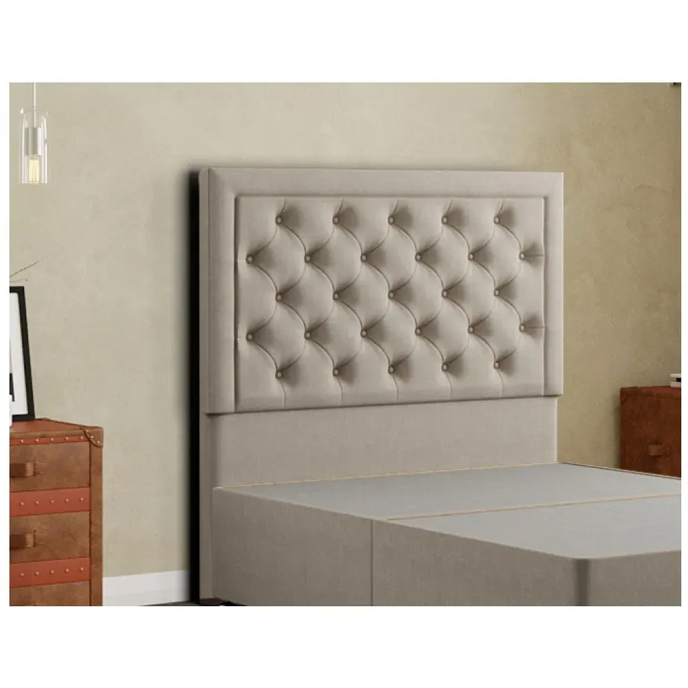 Castle King Floor Standing Headboard - Cream