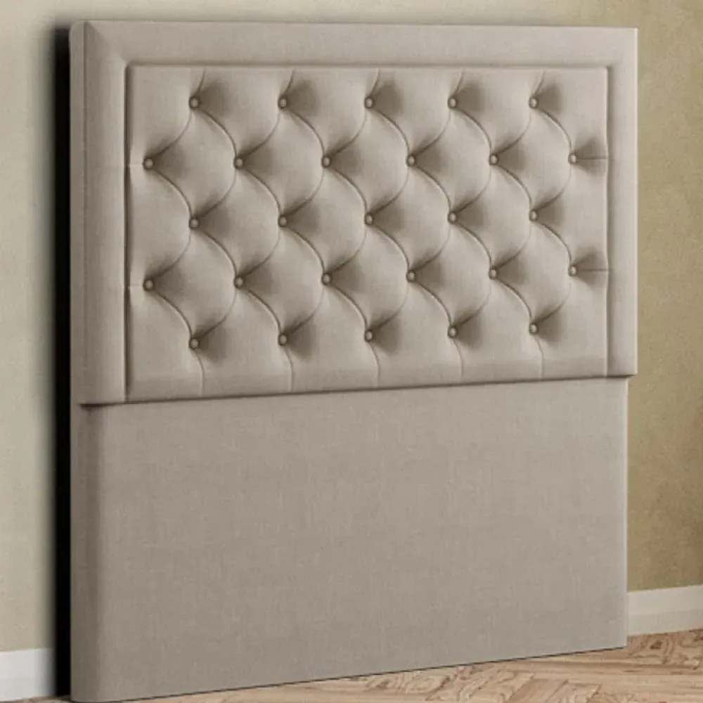Castle King Floor Standing Headboard - Cream