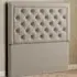 Castle Single Floor Standing Headboard - Cream
