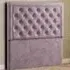 Castle Single Floor Standing Headboard - Pink, Plush