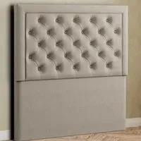 Castle Small Double Floor Standing Headboard - Cream