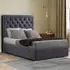 Castle Small Double Ottoman Bed with Storage - Grey