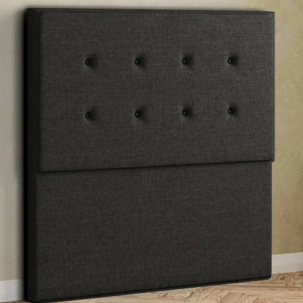 Darlington Double Floor Standing Headboard - Black, Linen