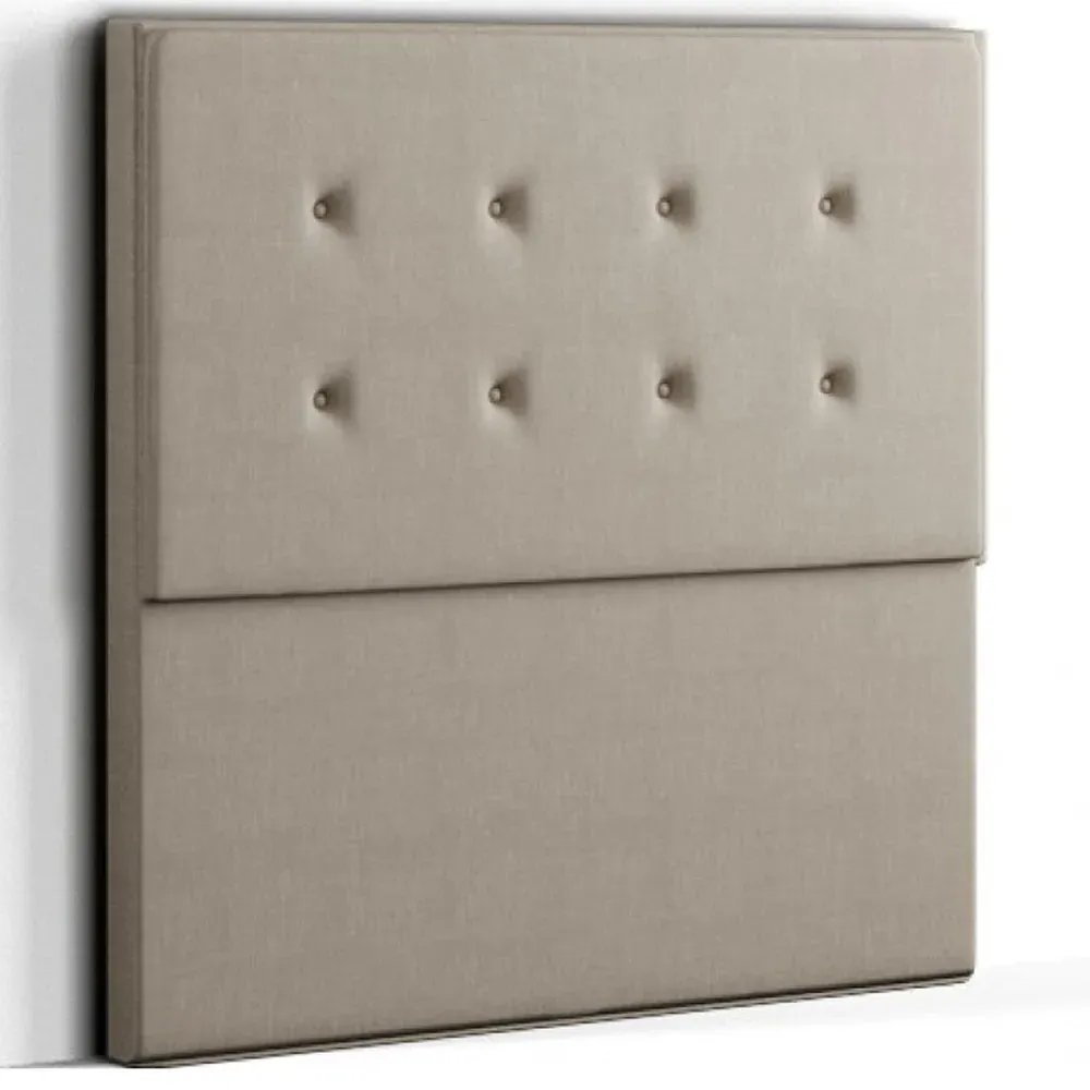 Darlington Double Floor Standing Headboard - Cream, Malham Weave