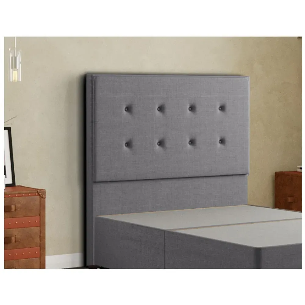 Darlington Double Floor Standing Headboard - Grey, Linen