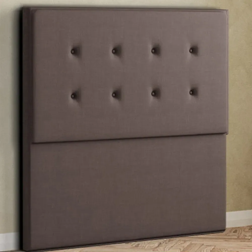 Darlington Double Floor Standing Headboard - Grey, Malham Weave