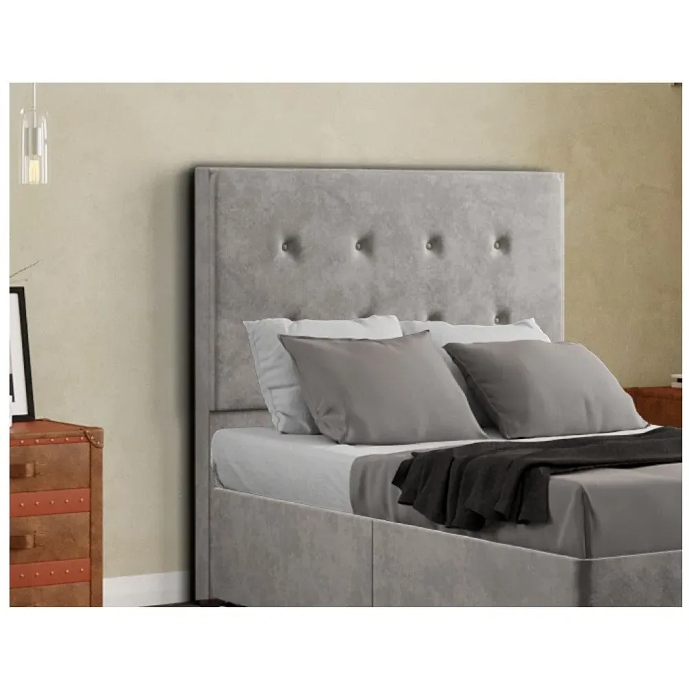 Darlington Double Floor Standing Headboard - Silver
