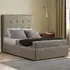 Darlington Double Ottoman Bed with Storage - Cream, Malham Weave