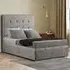 Darlington Double Ottoman Bed with Storage - Silver, Plush