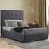 Darlington Double Ottoman Bed with Storage - Steel, Plush