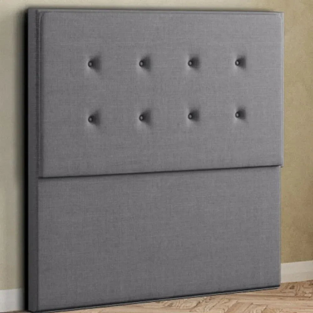Darlington King Size Floor Standing Headboard - Grey, Linen