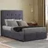 Darlington King Size Ottoman Bed with Storage - Grey