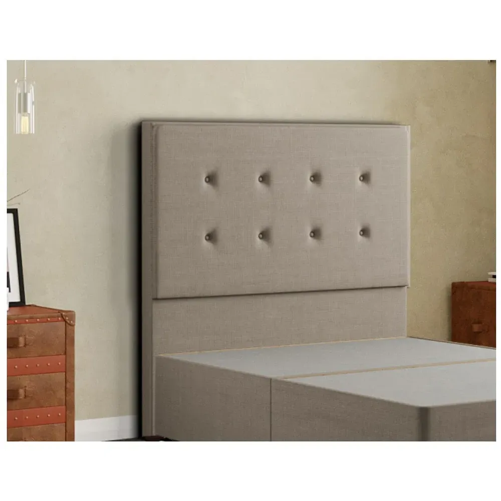 Darlington Single Floor Standing Headboard - Cream, Linen