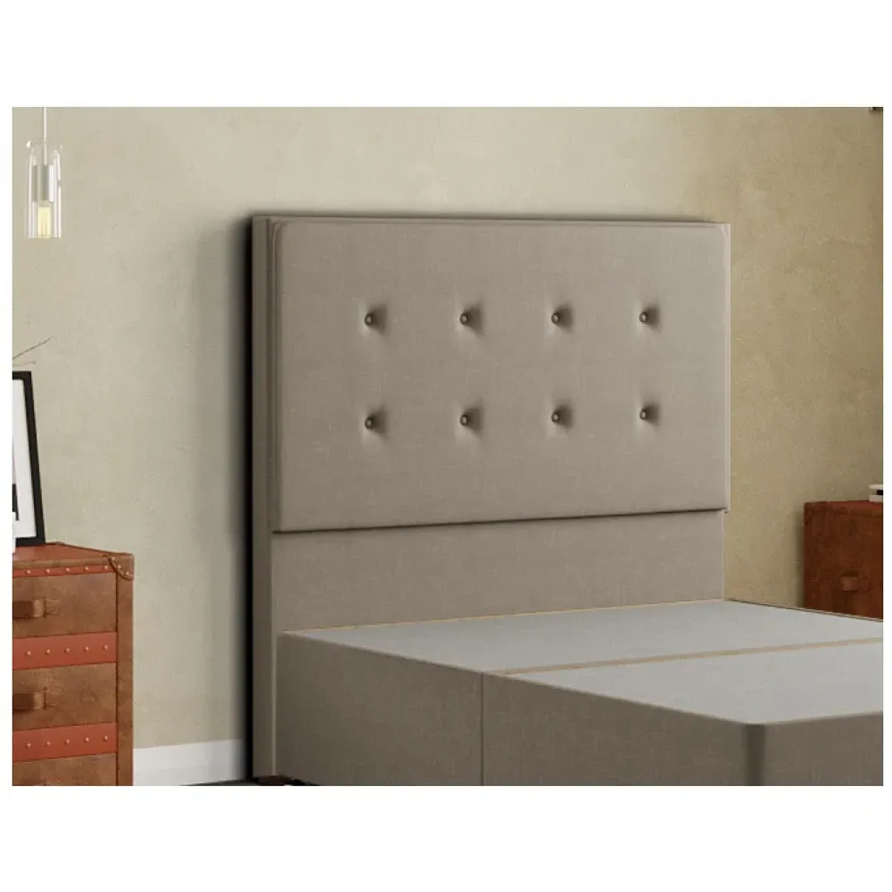 Darlington Single Floor Standing Headboard - Mink, Malham Weave