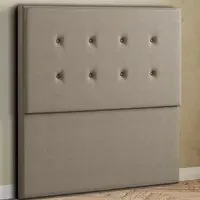 Darlington Single Floor Standing Headboard - Mink, Malham Weave