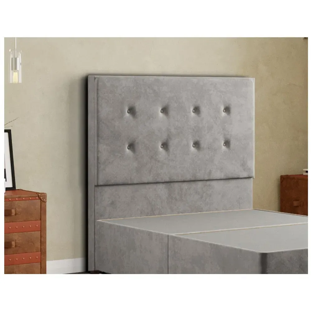 Darlington Single Floor Standing Headboard - Silver